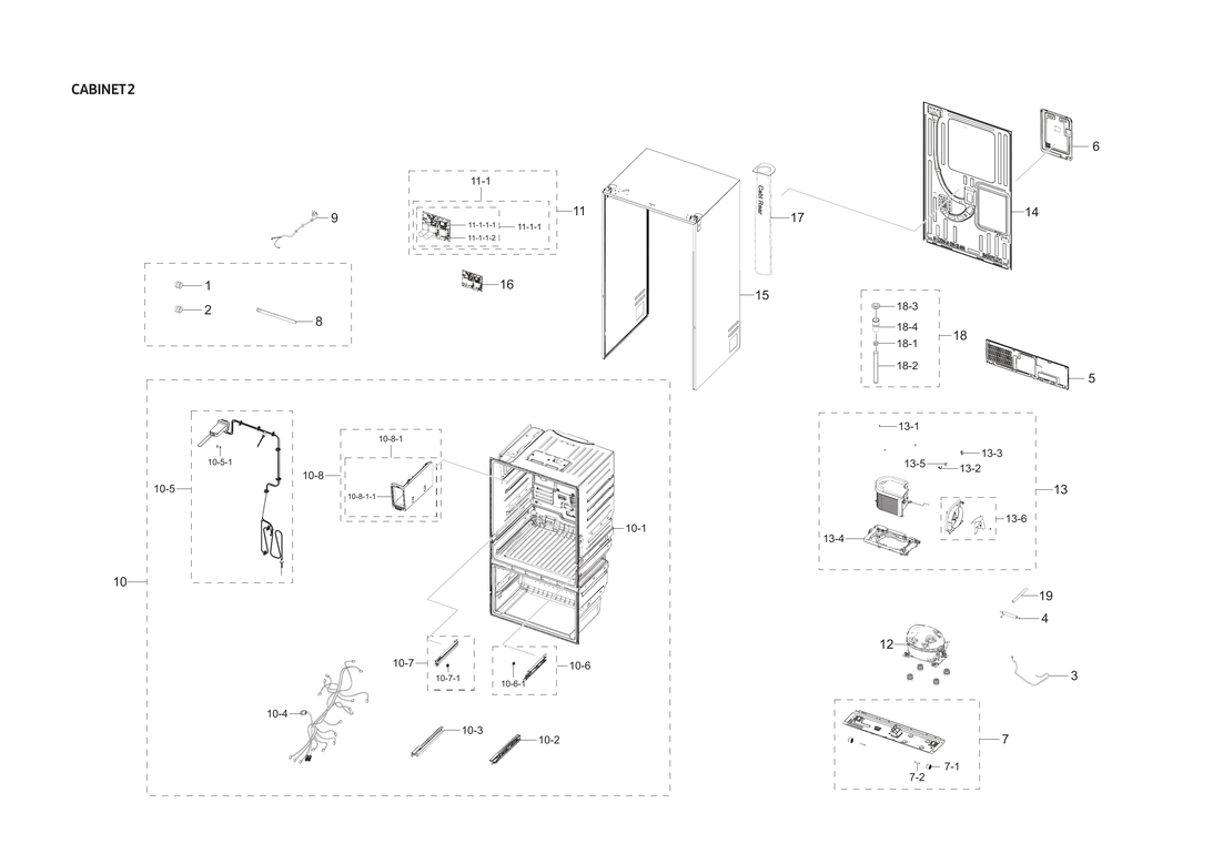Cabinet 2 parts