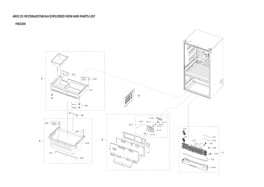 Freezer parts