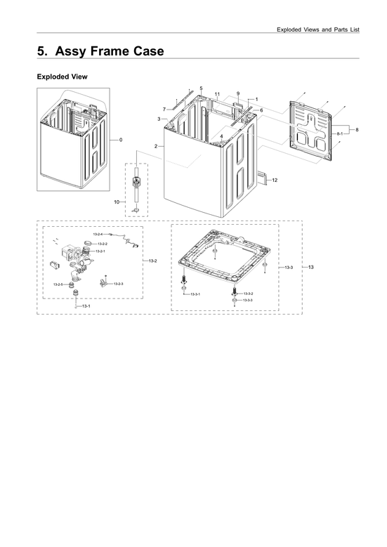 Frame case assy