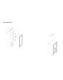 Right refrigerator door parts