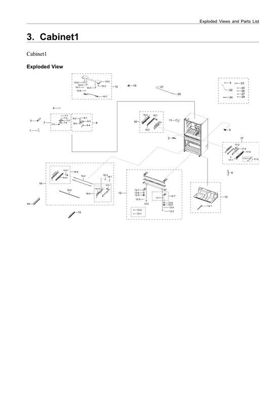 Cabinet 1 parts