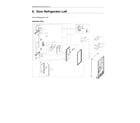 Samsung RF24R7201SR/AA-01 left refrigerator door parts diagram