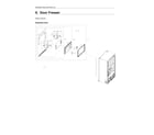 Samsung RF24R7201SR/AA-01 freezer door parts diagram