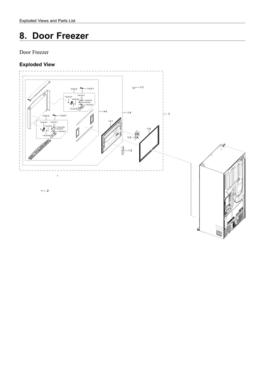 Freezer door parts