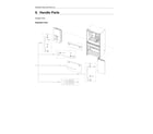 Samsung RF24R7201SR/AA-01 handle parts diagram