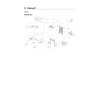 Samsung RF24R7201SR/AA-02 cabinet 1 parts diagram