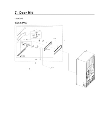 Mid door parts