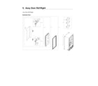 Samsung RF24R7201SR/AA-04 right refrigerator door parts diagram