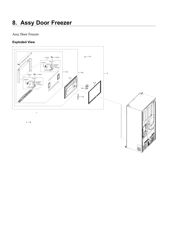 Freezer door parts