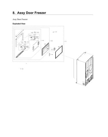 Freezer door parts