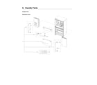 Samsung RF24R7201SR/AA-04 handle parts diagram