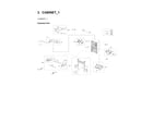 Samsung RF24R7201SR/AA-05 cabinet 1 parts diagram