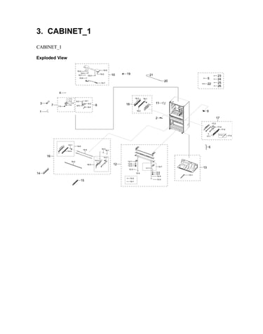 Cabinet 1 parts
