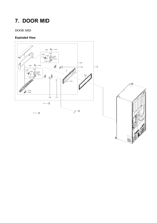 Mid door parts