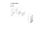 Samsung RF24R7201SR/AA-05 freezer door parts diagram