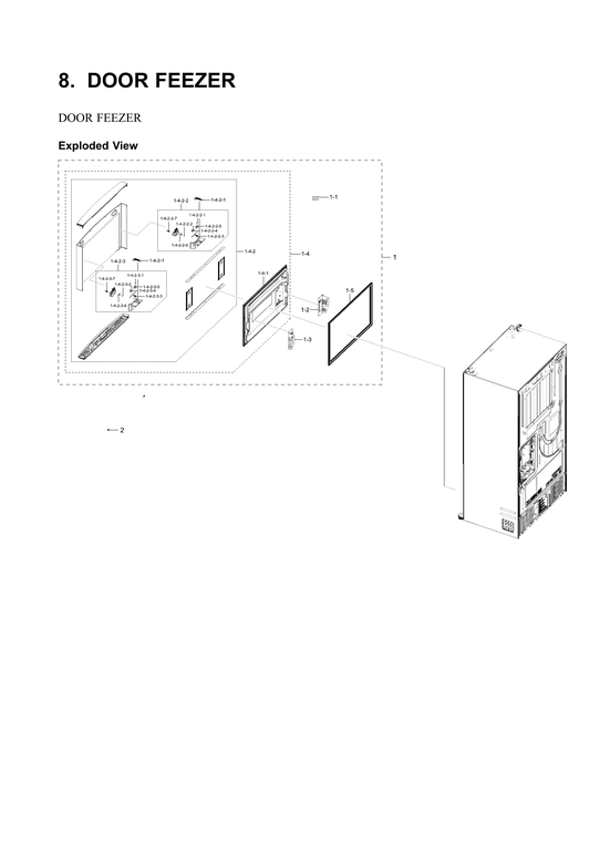 Freezer door parts