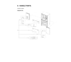 Samsung RF24R7201SR/AA-05 handle parts diagram