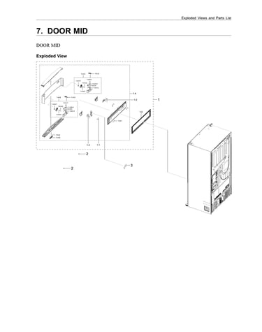 Mid door parts