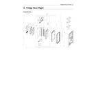 Samsung RF28N9780SG/AA-01 right refrigerator door parts diagram