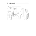 Samsung RF28N9780SG/AA-02 left refrigerator door parts diagram