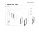 Right freezer door parts