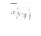Samsung RF28N9780SG/AA-03 right refrigerator door parts diagram