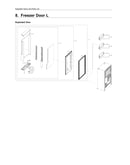 Left freezer door parts