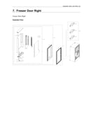Right freezer door parts