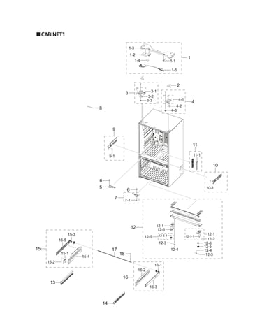 Cabinet 1 parts