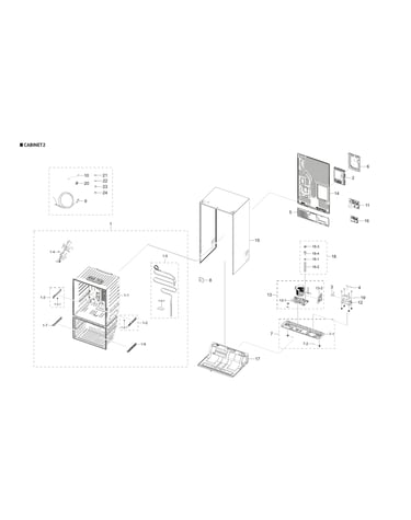 Cabinet 2 parts