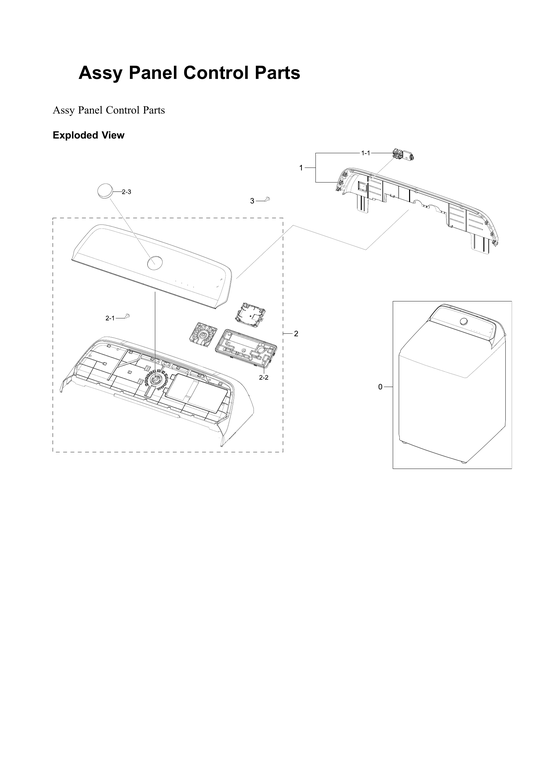 CONTROL PANEL ASSY