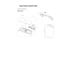 Samsung WA50R5200AV/A4-00 control panel assy diagram