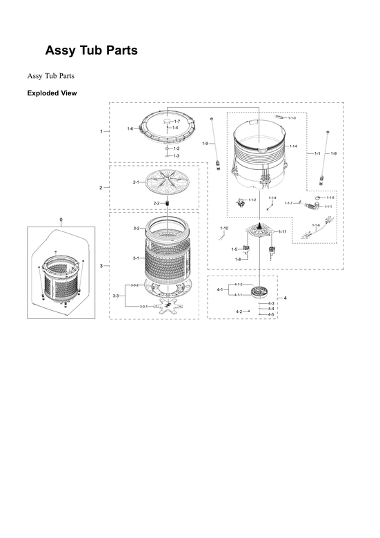 Tub assy