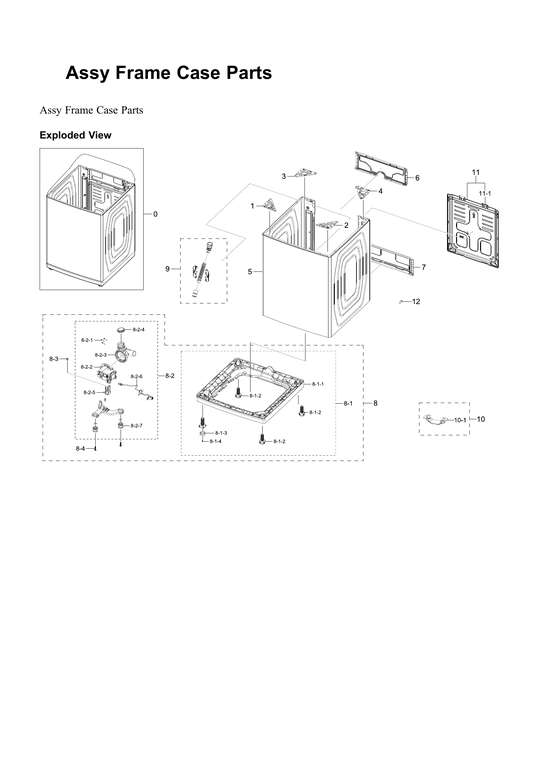 Frame case assy