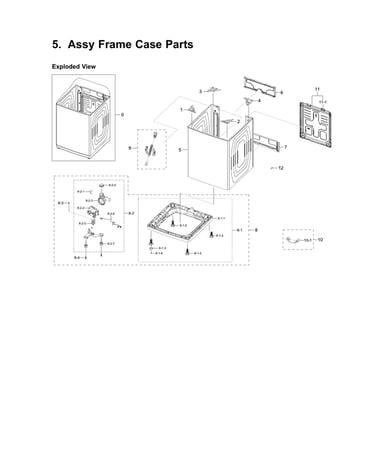 Frame case assy