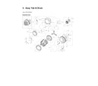 Samsung WF50R8500AV/US-01 tub & drum assy diagram