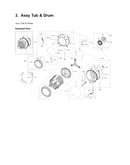 Tub & drum assy