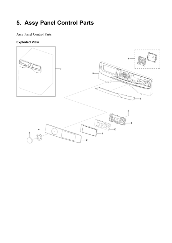 Control panel assy