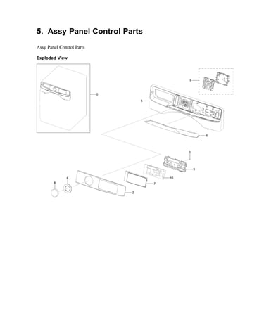 Control panel assy