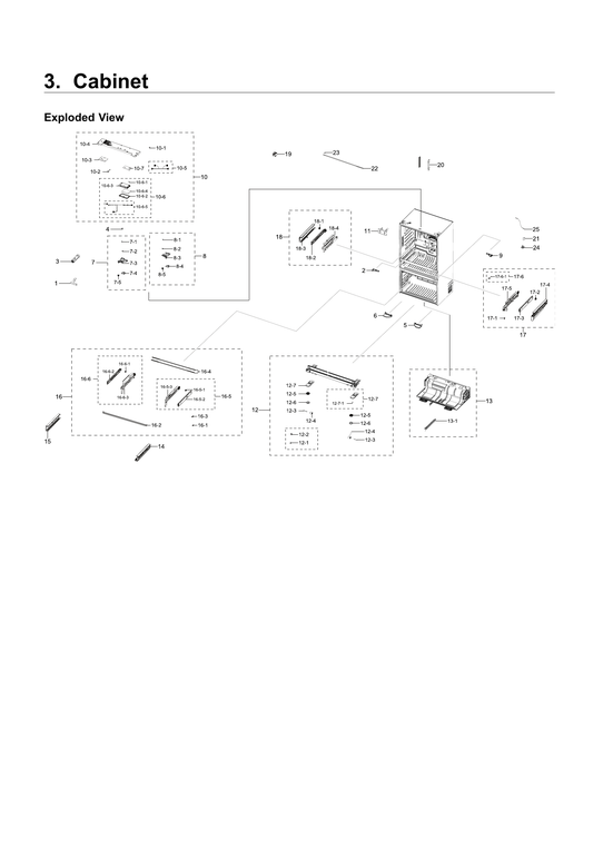 CABINET 1 PARTS