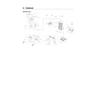 Samsung RF22NPEDBSR/AA-02 cabinet 1 parts diagram