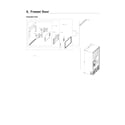 Samsung RF22NPEDBSR/AA-02 freezer door parts diagram