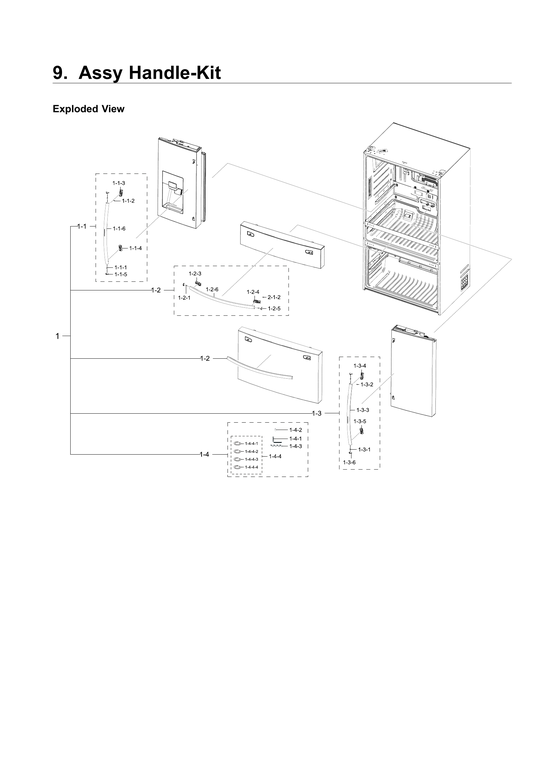 Handle kit parts