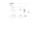 Samsung RF22NPEDBSR/AA-03 cabinet 1 parts diagram