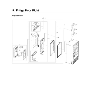 Right refrigerator parts