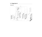 Samsung RF22NPEDBSR/AA-04 right refrigerator door parts diagram