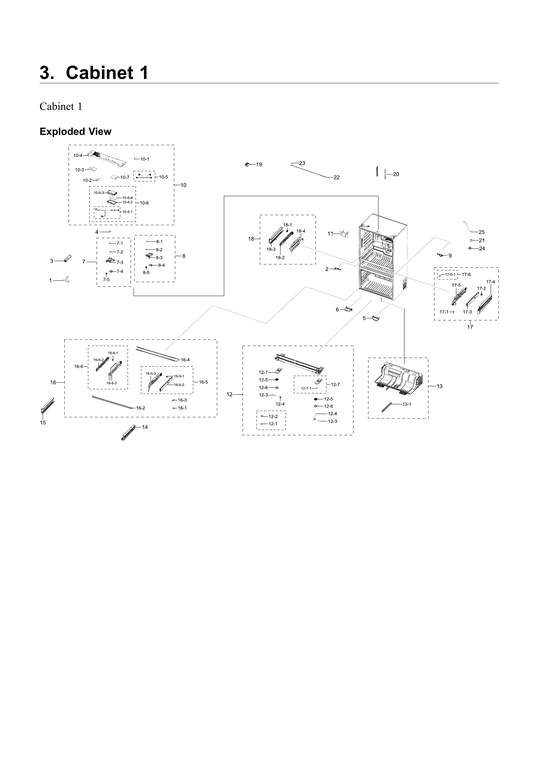 Cabinet 1 parts