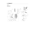 Samsung RF22NPEDBSR/AA-05 cabinet 2 parts diagram