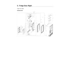 Samsung RF22NPEDBSR/AA-05 right refrigerator door parts diagram