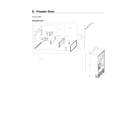 Samsung RF22NPEDBSR/AA-05 freezer door parts diagram